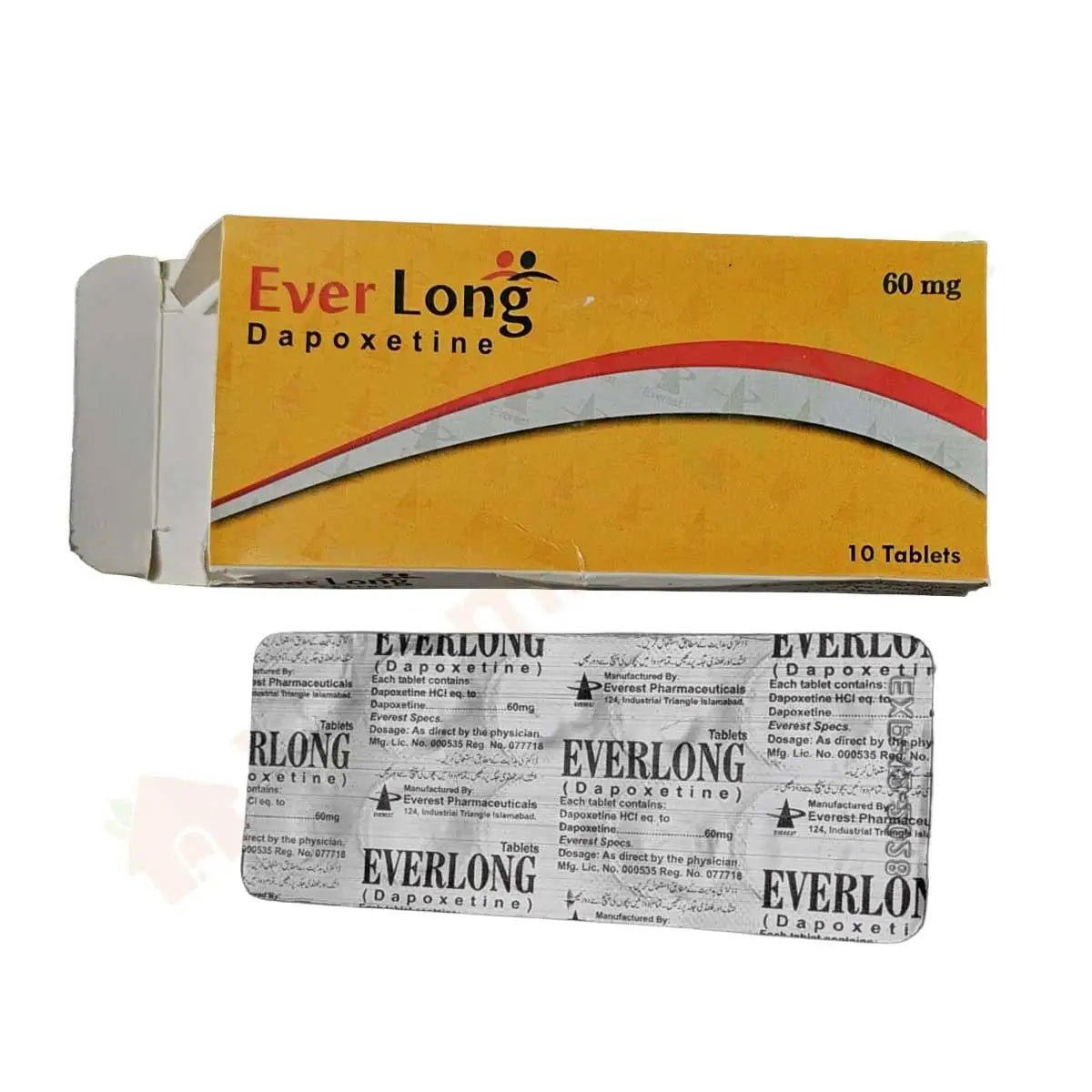 Everlong 60mg Dapoxetine Tablets in Pakistan